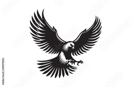 Falcon Silhouette vector illustration, Falcon Silhouette vector  photo