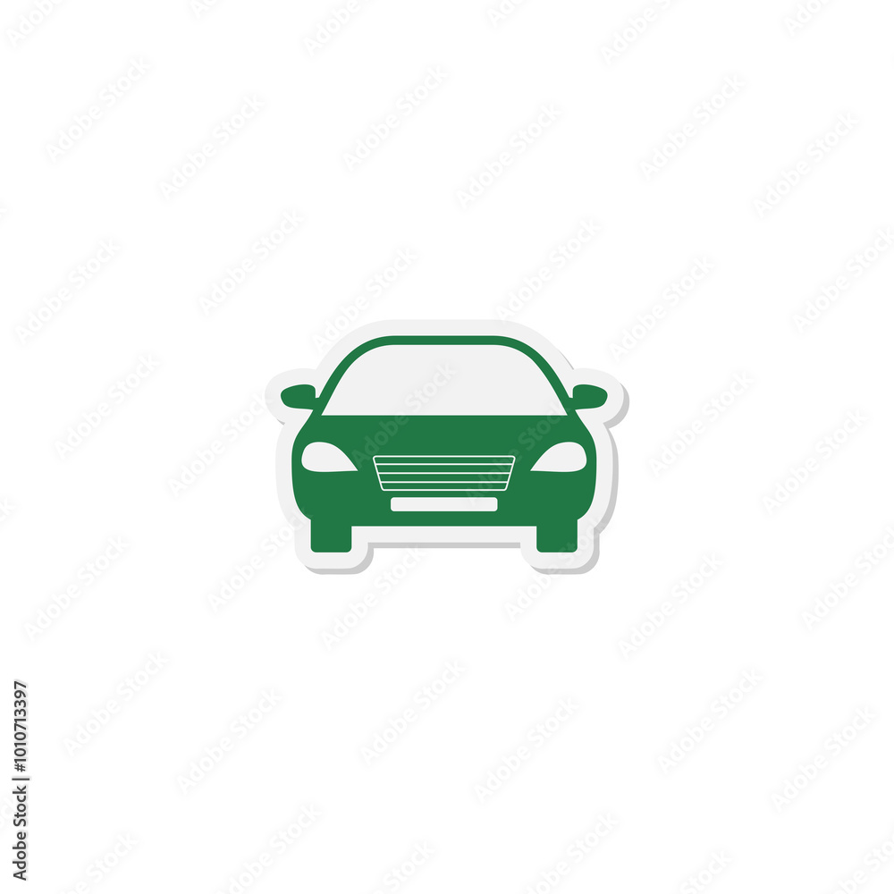 Car sticker icon isolated on transparent background Car sticker icon isolated on transparent background