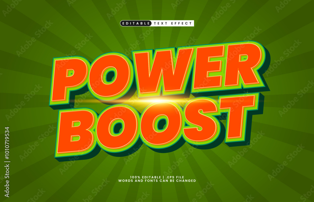 power boost editable text effect with a race and speed text style power boost editable text effect with a race and speed text style