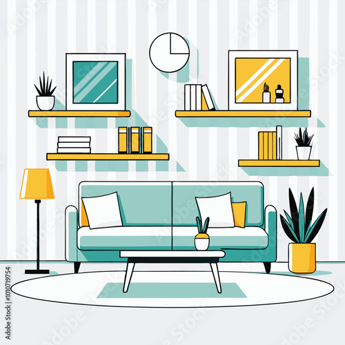 MidCentury Modern Home Decor Furniture Set