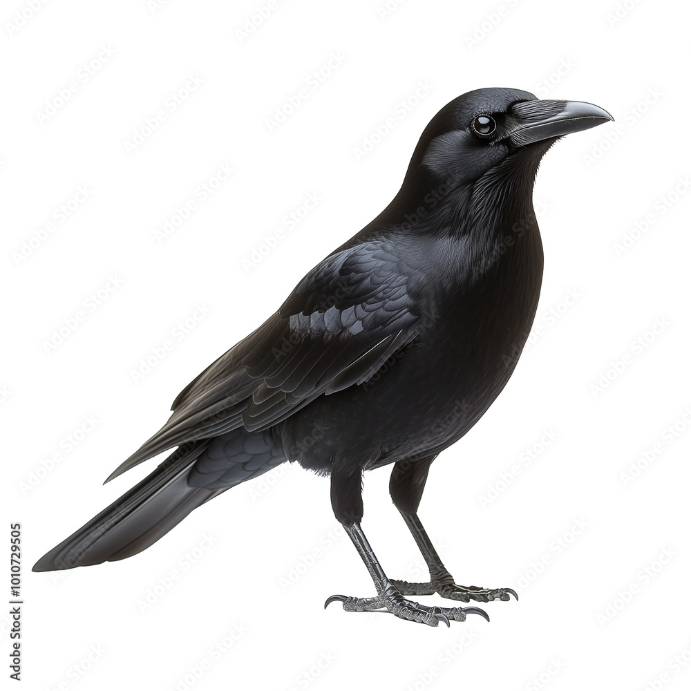 Obraz premium Carrion Crow isolated on transparent or white background