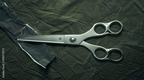 Trauma shears for cutting clothing and bandages photo