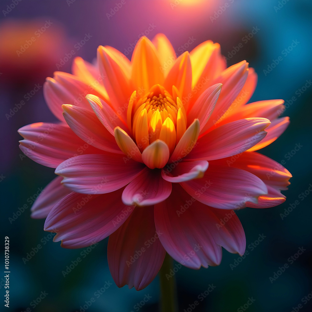 Vibrant Explosion of Abstract Petals A Colorful Art Piece Vibrant Explosion of Abstract Petals A Colorful Art Piece