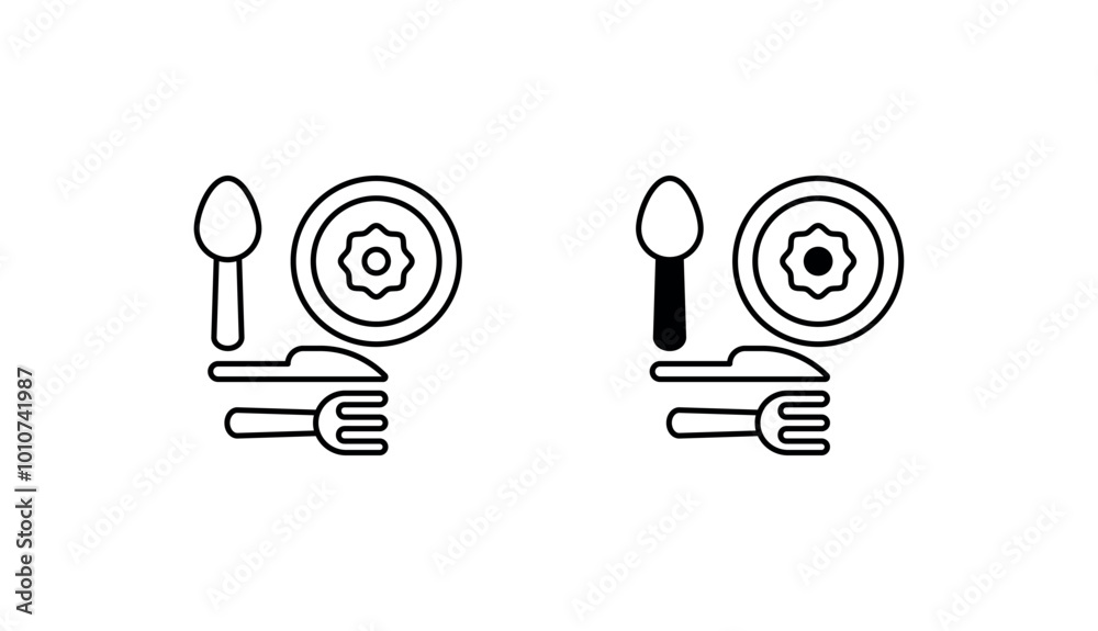 Cutlery icon design with white background stock illustration Cutlery icon design with white background stock illustration