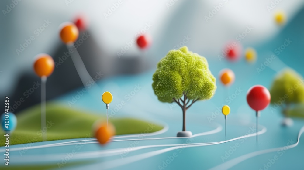 Φωτογραφία A close up shot of a roadmap for a company growth strategy, showing key milestones, growth targets, and expected outcomes