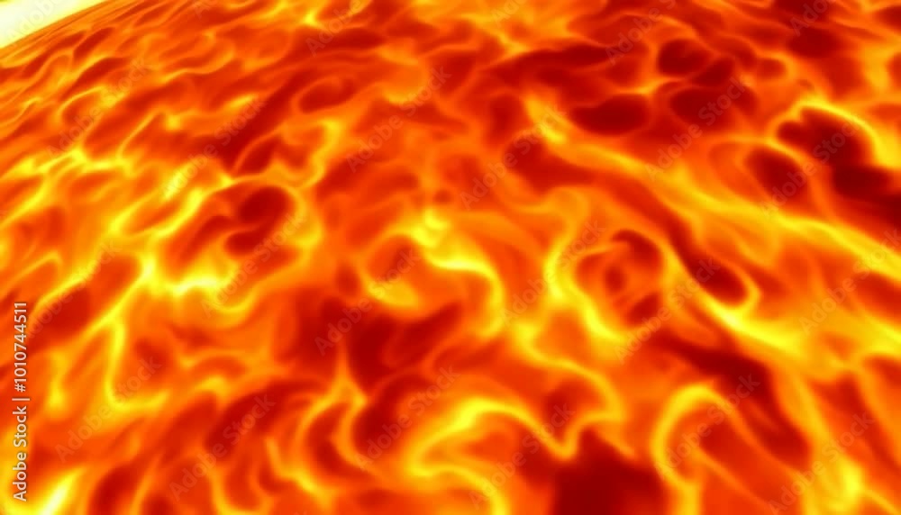 Aerial view gliding at hyperspeed just above the sun's surface Aerial view gliding at hyperspeed just above the sun's surface