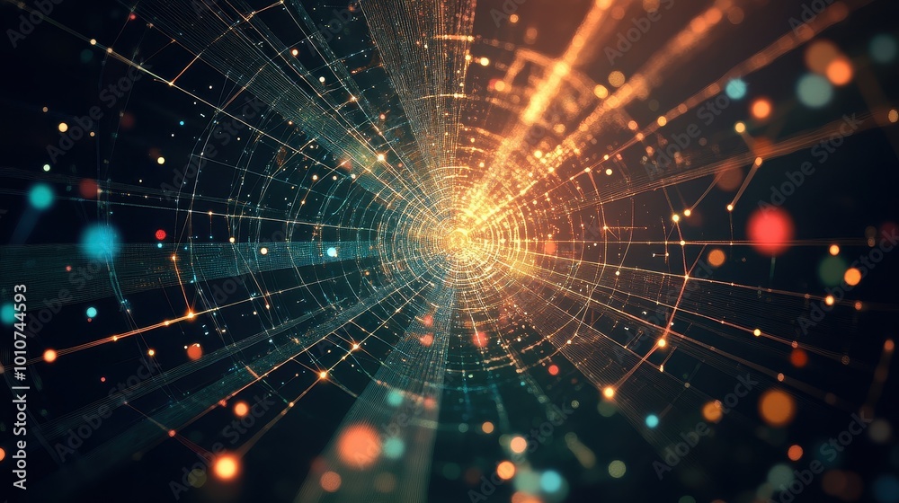 Mesmerizing Cosmic Web of Interconnected Particles Mesmerizing Cosmic Web of Interconnected Particles