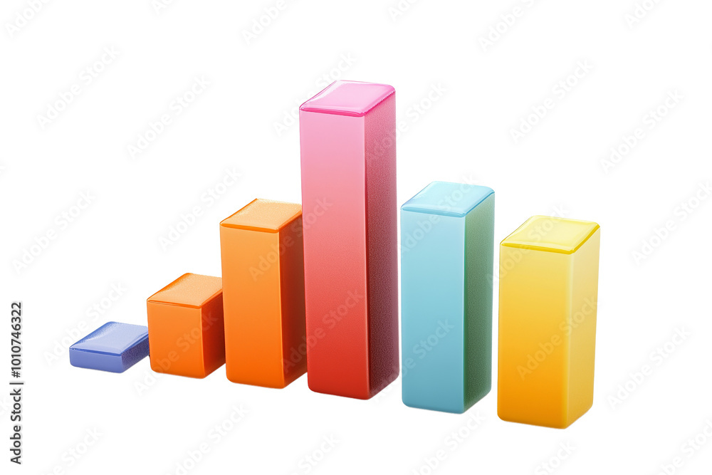 Ascending Growth: A vibrant and colorful bar graph symbolizes progress and upward trajectory, illustrating the concept of growth and positive momentum. Ascending Growth: A vibrant and colorful bar graph symbolizes progress and upward trajectory, illustrating the concept of growth and positive momentum.