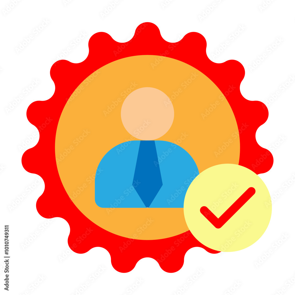 Approved Vector Flat Icon Design Approved Vector Flat Icon Design
