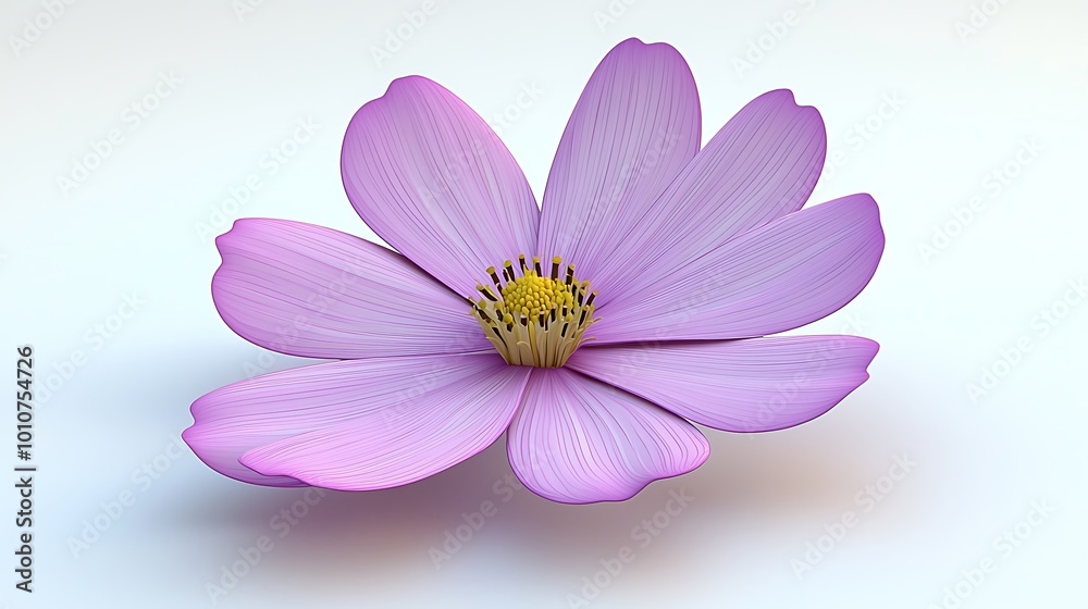 Pink Cosmos Flower Isolated on White Background Floral Design Element Pink Cosmos Flower Isolated on White Background Floral Design Element