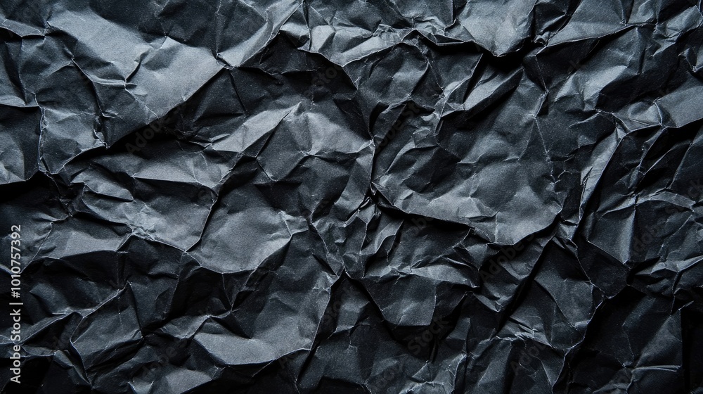 Crinkled black paper texture. Perfect for adding a grunge or abstract effect to your design. Crinkled black paper texture. Perfect for adding a grunge or abstract effect to your design.