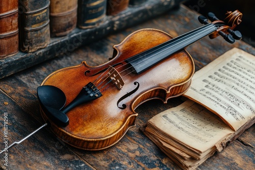 Violin and Sheet Music