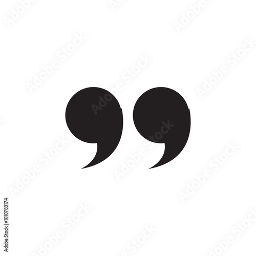 quote icon. quote icon vector for web design, UI, app isolated on white background.