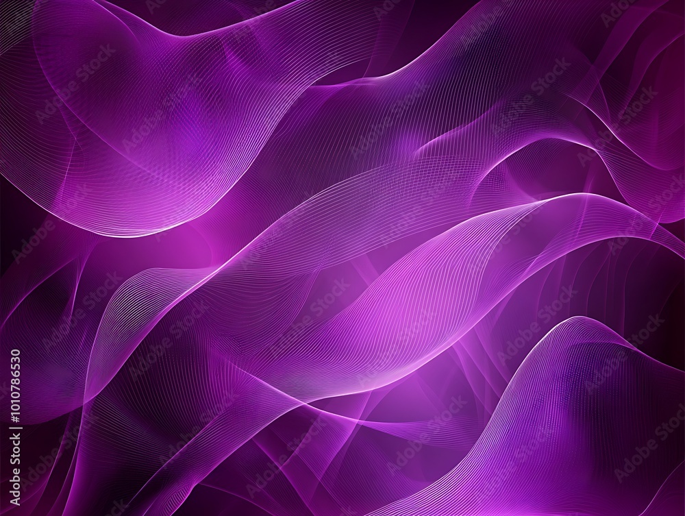 Obraz premium Abstract Wavy Purple Light smock background