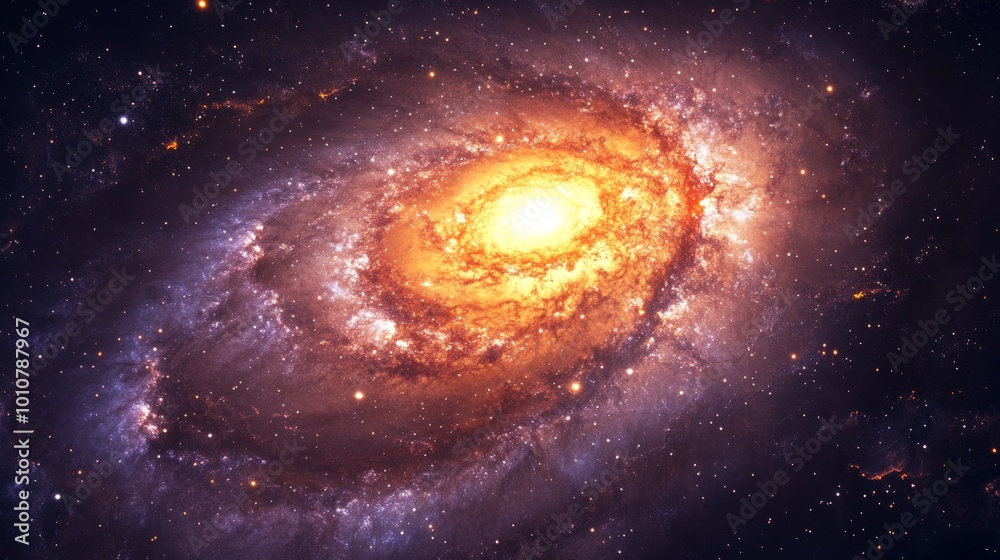 Stunning galaxy in space with stars, colorful gas clouds, and sparkling celestial objects. Stunning galaxy in space with stars, colorful gas clouds, and sparkling celestial objects.