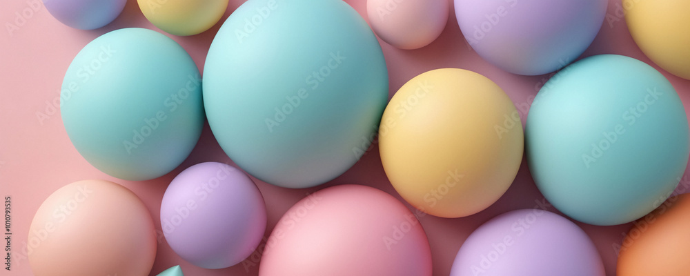 Pastel Colored Spheres Pastel Colored Spheres