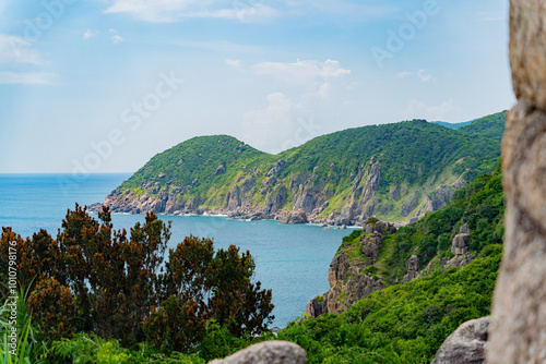 A picturesque sea bay.

The South China Sea is the easternmost part of central Vietnam. Phu Yen Province. photo