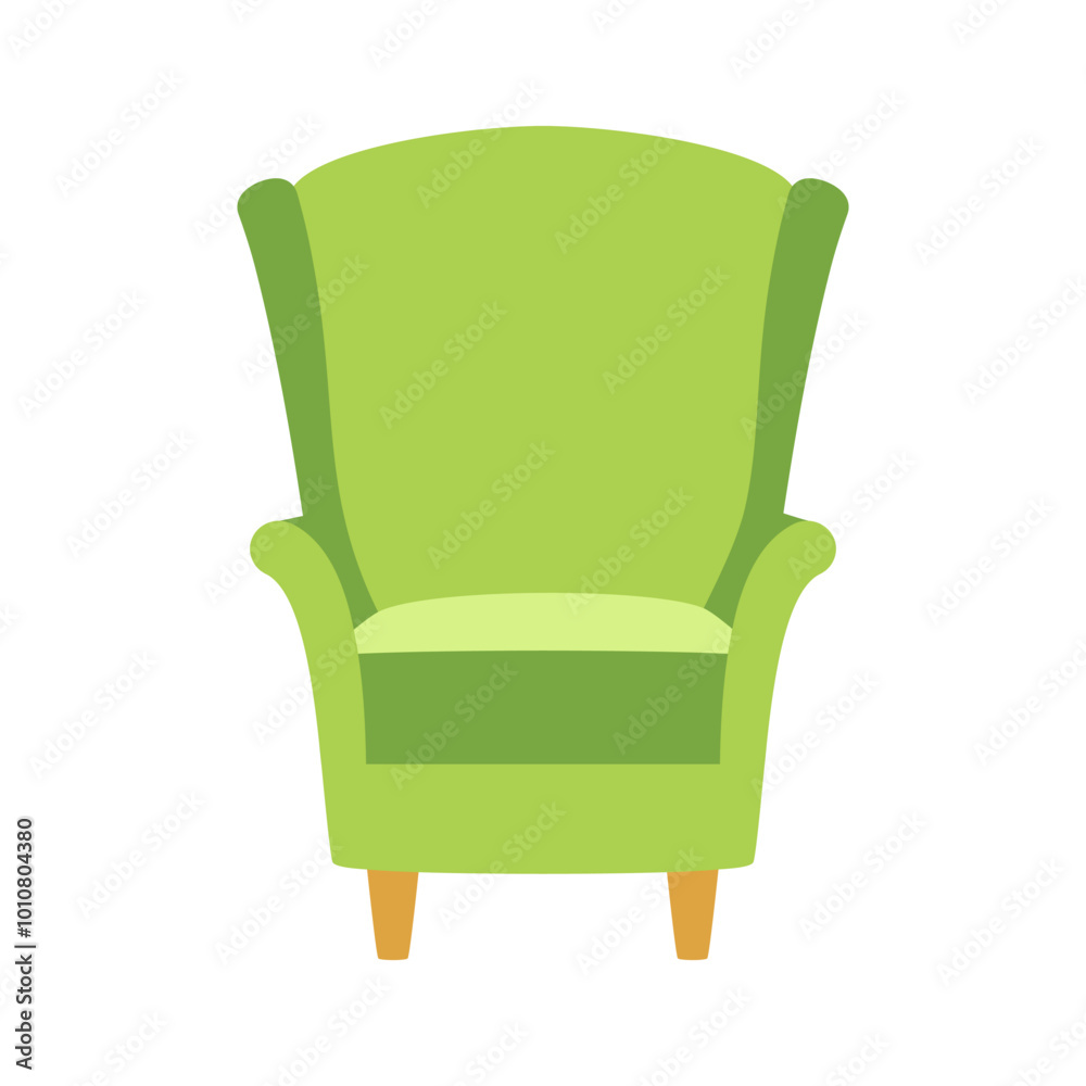 Fotografie cartoon armchair isolated on white