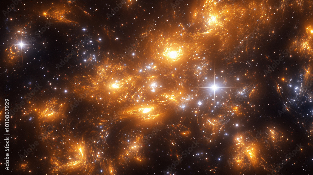 Obraz premium The cosmos filled with countless stars 