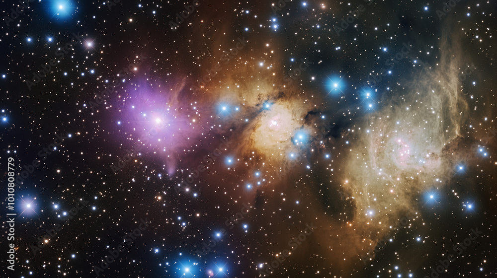 The cosmos filled with countless stars
The cosmos filled with countless stars