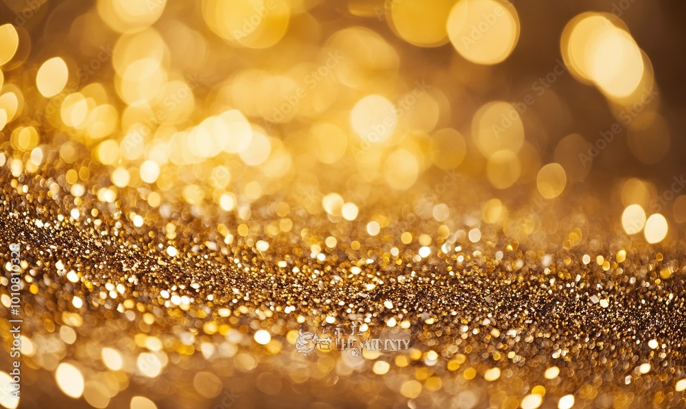 A gold background with a lot of gold glitter on it A gold background with a lot of gold glitter on it