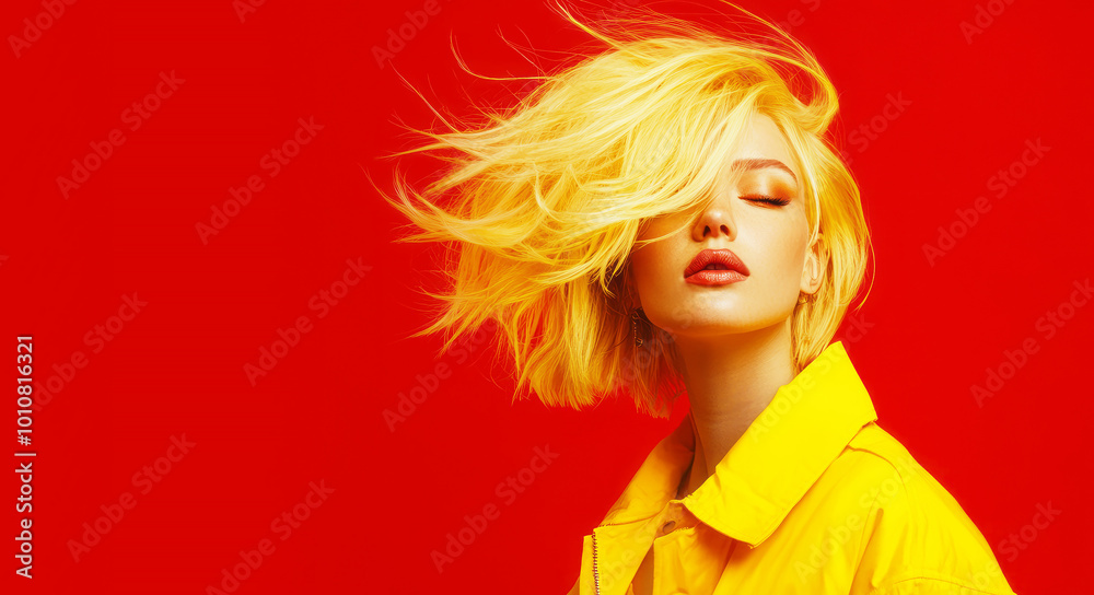 Fashion hairstyle concept Fashion hairstyle concept