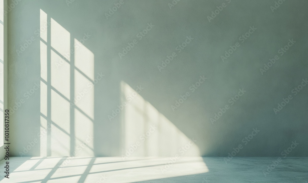 Minimalist shot of a single window in a plain wall, with soft light casting gentle shadows, creating a scene of quiet simplicity Minimalist shot of a single window in a plain wall, with soft light casting gentle shadows, creating a scene of quiet simplicity