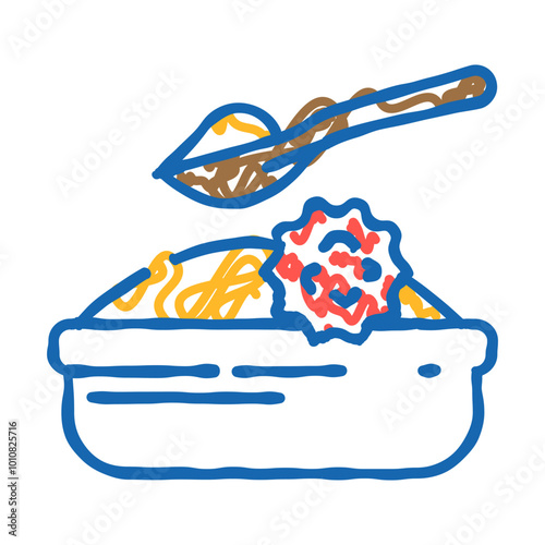 sesame allergen free product food doodle icon sketch vector. sesame allergen free product food sign. isolated symbol illustration