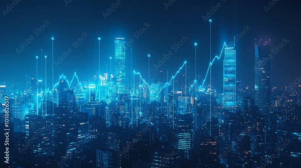 Futuristic Digital Cityscape Futuristic Digital Cityscape
