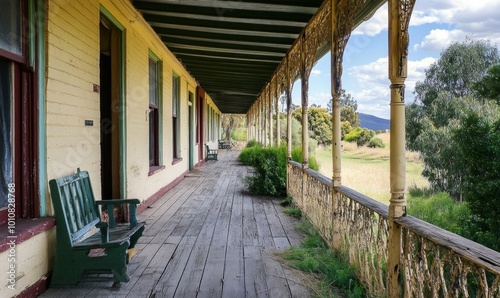 old historic buildings with verandahs in grenfell