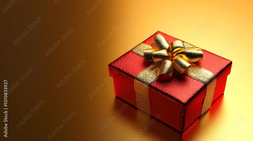 Christmas and New Year gifts on yellow background. 3D creative red Gift Box. 3D red gift boxes with ribbon in gold. 3D rendering of a modern holiday surprise box. copy space texture concept Christmas and New Year gifts on yellow background. 3D creative red Gift Box. 3D red gift boxes with ribbon in gold. 3D rendering of a modern holiday surprise box. copy space texture concept