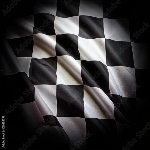 Victory Lap: Embracing the Checkered Flag
 photo