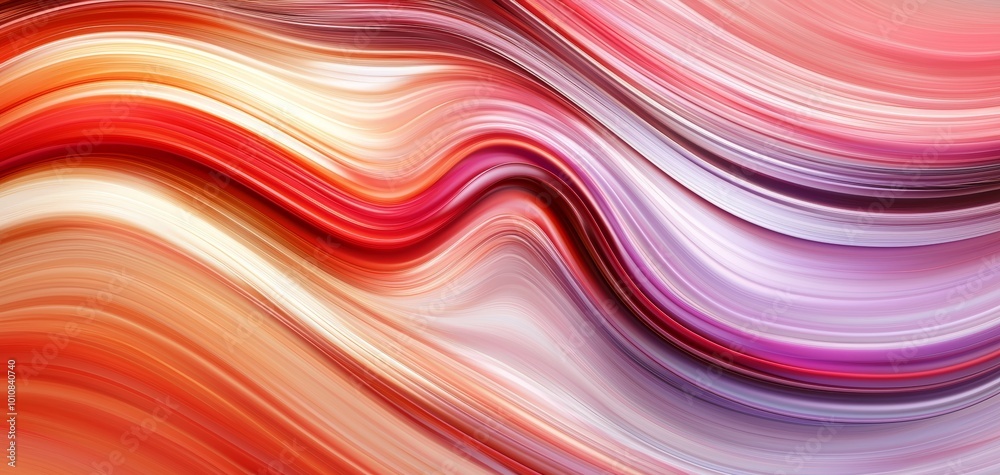 Obraz premium Multicolored hearts in an abstract, swirling design, playful and energetic, modern love and joy concept
