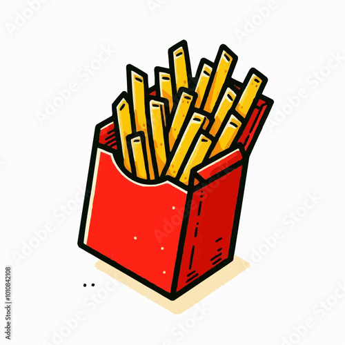 french fries illustration