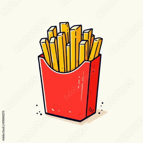 french fries illustration