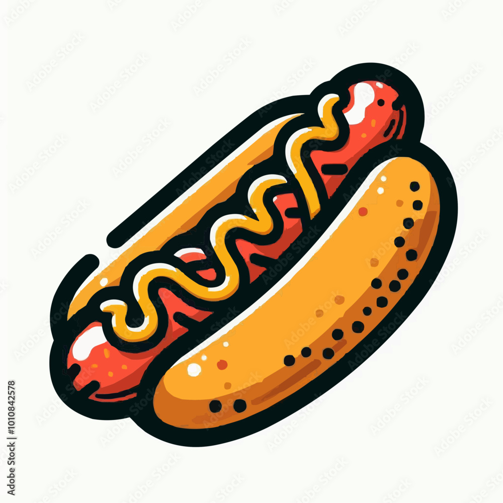 hot dog illustration