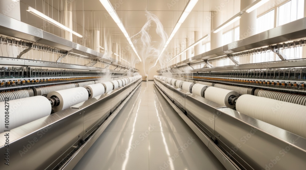 Obraz premium Silk factory