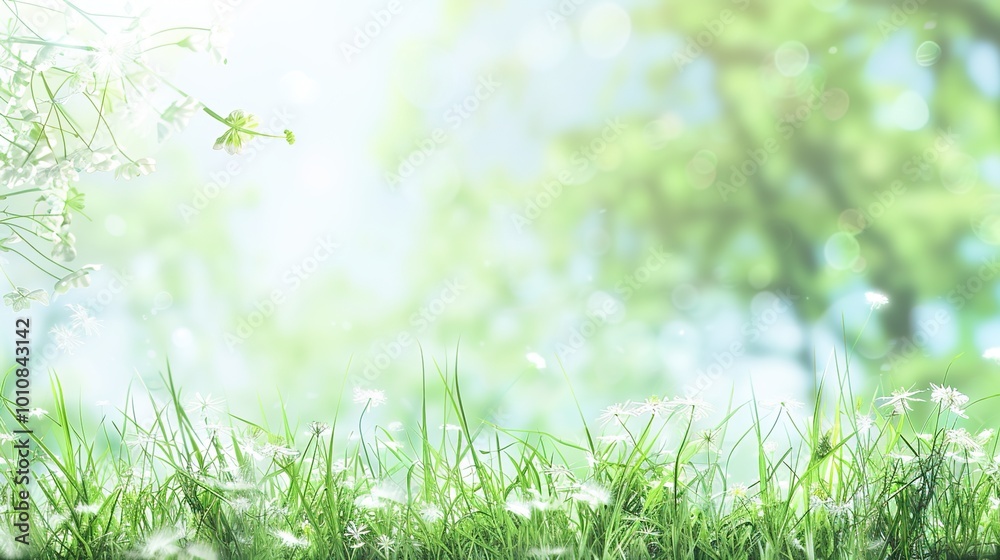 A neatly trimmed lawn with vibrant green grass, perfect for a summer background A neatly trimmed lawn with vibrant green grass, perfect for a summer background