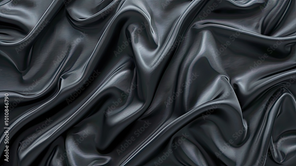 Elegant silk black background. Background texture. Elegant silk black background. Background texture.