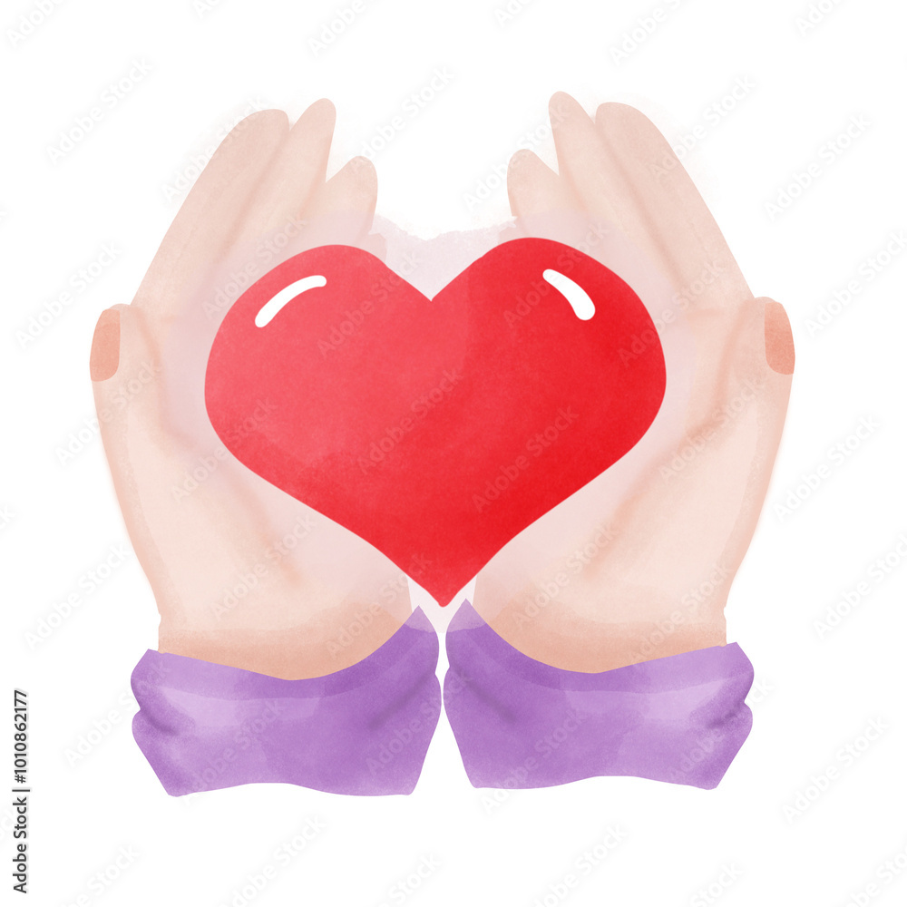 Fototapeta premium heart in hands