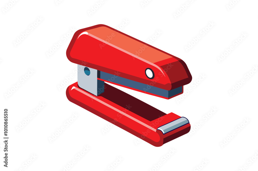 Red stapler vector illustration, Red stapler vector Red stapler vector illustration, Red stapler vector