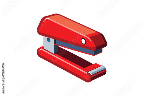Red stapler vector illustration, Red stapler vector 