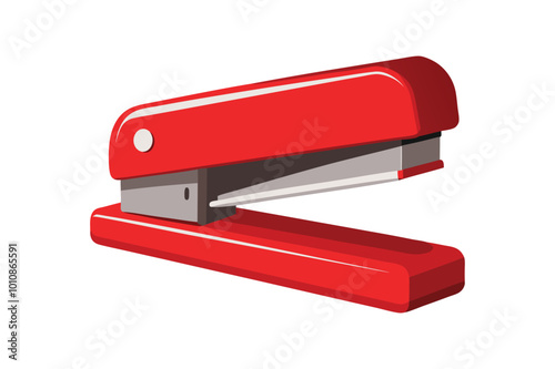 Red stapler vector illustration, Red stapler vector 