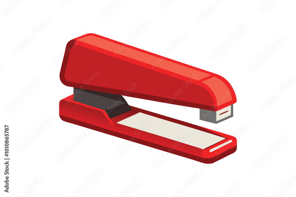 Red stapler vector illustration, Red stapler vector Red stapler vector illustration, Red stapler vector