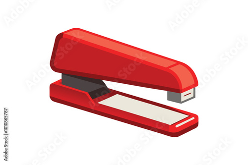 Red stapler vector illustration, Red stapler vector 