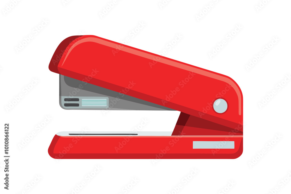 Red stapler vector illustration, Red stapler vector Red stapler vector illustration, Red stapler vector