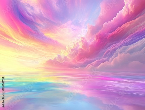 Vibrant Abstract Color Wave Gradient for Creative Backgrounds and Designs.