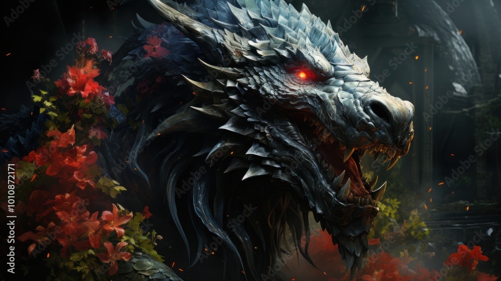Fototapeta premium The Dragon's Fury