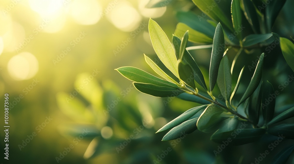Olive Tree Leaves in Sunlight Olive Tree Leaves in Sunlight