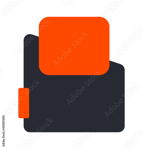 Futuristic element vector illustration. Colorful lower third video overlay.